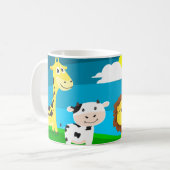 Tierkartoon Kaffeetasse (Vorderseite Links)