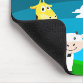 Tierkartoon Mousepad (Ecke)