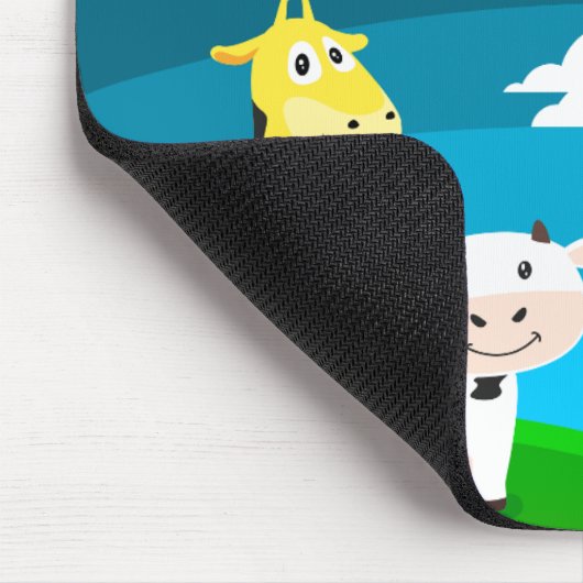 Tierkartoon Mousepad (Ecke)