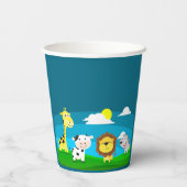 Tierkartoon Pappbecher (Rückseite)