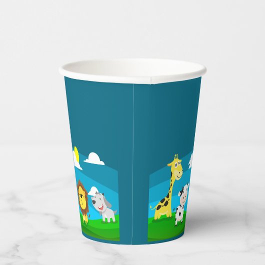 Tierkartoon Pappbecher (Rechts)