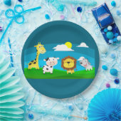 Tierkartoon Pappteller (Party)
