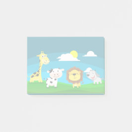 Tierkartoon Post-it Klebezettel