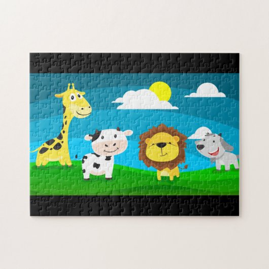 Tierkartoon Puzzle (Horizontal)