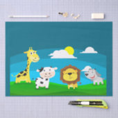 Tierkartoon Seidenpapier (Handwerk)