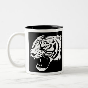 Tierkatze Jungle Tiger Black Cat gefunden Zweifarbige Tasse