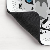 Tierkatze Leopard Snow Leopard Wildkatze Mousepad (Ecke)