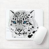 Tierkatze Leopard Snow Leopard Wildkatze Mousepad (Mit Mouse)