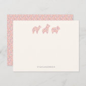 Tierkeksparade Kid's Stationery - Erdbeere Mitteilungskarte (Vorne/Hinten)