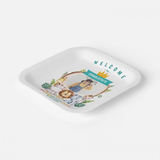 Tierkids-Vorschulfeier Abschluss Pappteller (Gewinkelt)