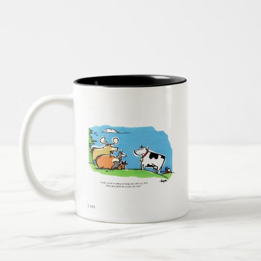 Tierklicken Zweifarbige Tasse (Links)