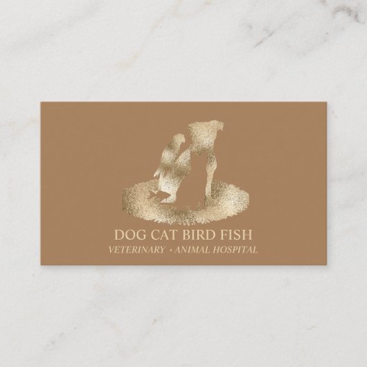 Tierklinik Brown Veterinary Hospital Visitenkarte (Vorderseite)