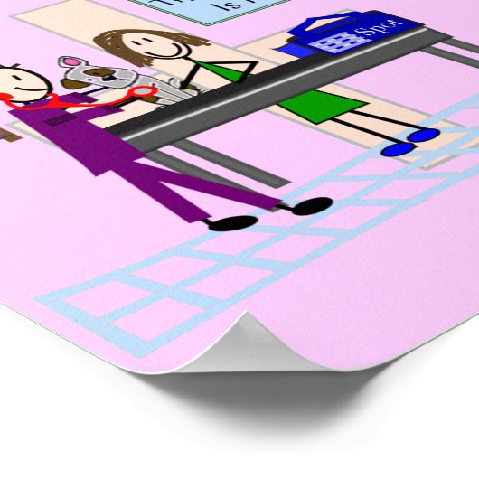 Tierklinik Gerahmt Art Poster (Ecke)