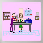 Tierklinik Gerahmt Art Poster (Vorne)