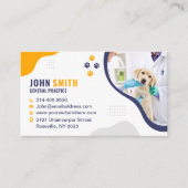 Tierklinik, Haustierpflege, Tierarzt Visitenkarte (Vorderseite)