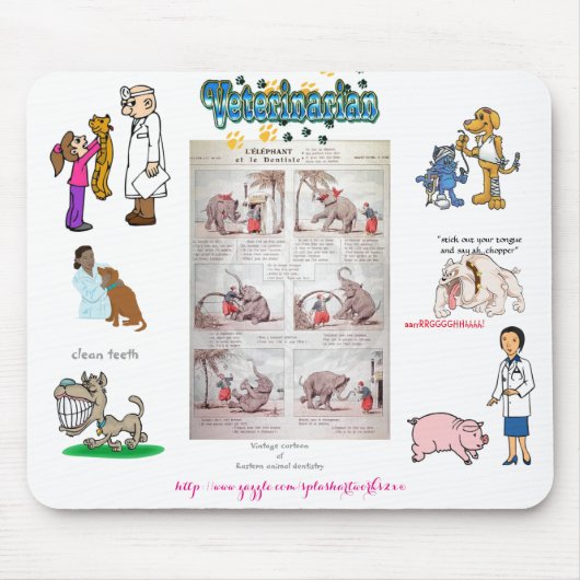 "Tierklinik" Mousepad (Vorne)