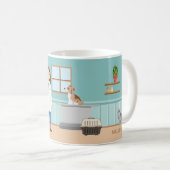Tierklinik Tierärztin Individuelle Name Kaffeetasse (VorderseiteRechts)