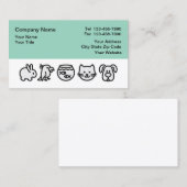 Tierklinik Tierärztliche Visitenkarten Visitenkarte (Vorne/Hinten)