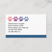 Tierklinik Tierklinik Personalausweis Terminkarte (Vorderseite)