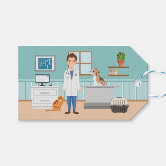 Tierklinik Tierklinik Tierklinik Geschenkanhänger (Vorderseite (Horizontal))