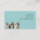 Tierklinik Unterkunft Veterinärmedizin Visitenkarte (Rückseite)