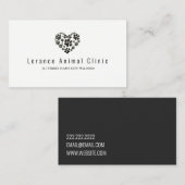 Tierklinik Unterkunft Veterinärmedizin Visitenkarte (Vorne/Hinten)