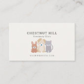 Tierklinik Visitenkarte (Vorderseite)