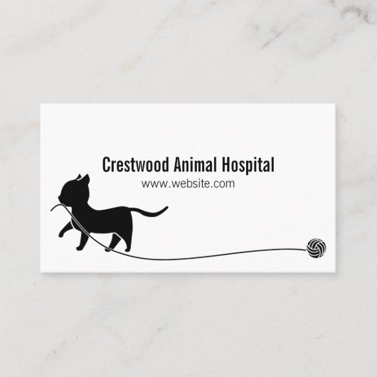 Tierklinik Visitenkarte (Vorderseite)