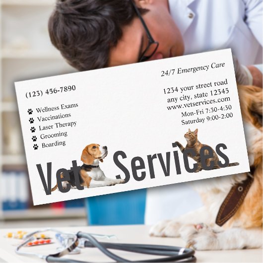 Tierklinik Visitenkarte