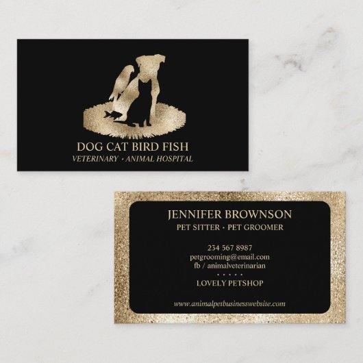 Tierklinik Visitenkarte (Vorne/Hinten)