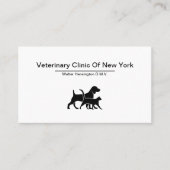 Tierklinikkarten Visitenkarte (Vorderseite)