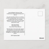 Tierklinische Doppelprofil-Katzen-Einladung Postkarte (Rückseite)