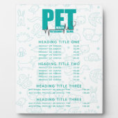 Tierklinische Preise und Dienstleistungen Fotoplatte (Vorderseite)