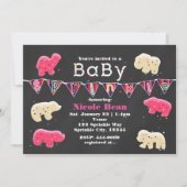 Tierkochen Kinderdusche Einladungen (Vorderseite)