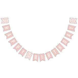 Tierkochtopf Geburtstagsbanner - Bubblegum Wimpelkette