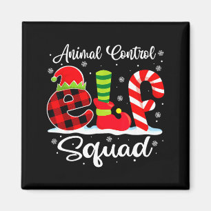 Tierkontroll-Elfen-Trupp Weihnachtsbeamter Matchin Magnet
