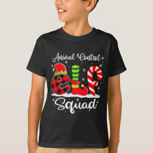 Tierkontroll-Elfen-Trupp Weihnachtsbeamter Matchin T-Shirt