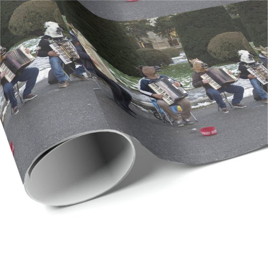 Tierkonzert Geschenkpapier (Rolleneckpunkt)