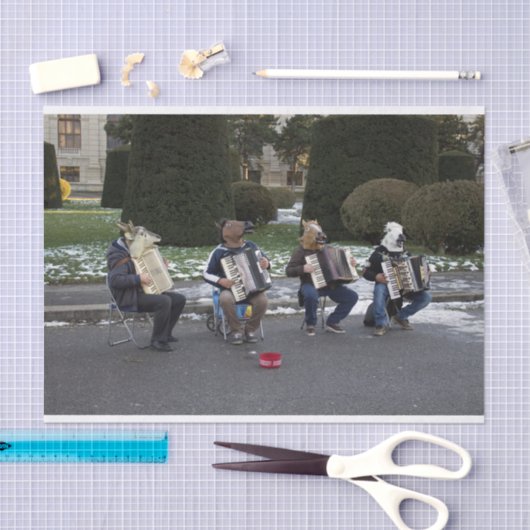 Tierkonzert Seidenpapier (Handwerk)