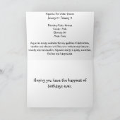 Tierkreis-alles Gute zum Geburtstag ~ Wassermann Karte (Innenseite)