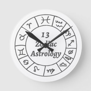 Tierkreis-Astrologie der Wanduhr-13 Runde Wanduhr