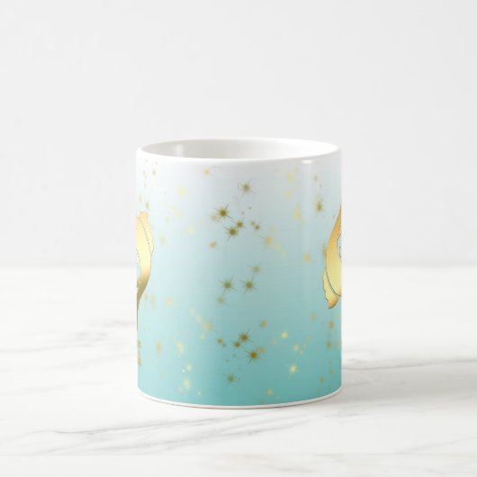 Tierkreis-Astrologie-Horoskop-Zeichen Goldfische Kaffeetasse (Mittel)