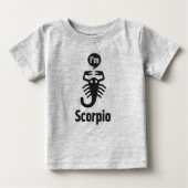 Tierkreis-Baby T-Shirt-Skorpion Baby T-shirt (Vorderseite)