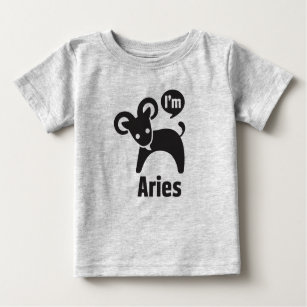 Tierkreis-Baby T-Shirt-Widder Baby T-shirt