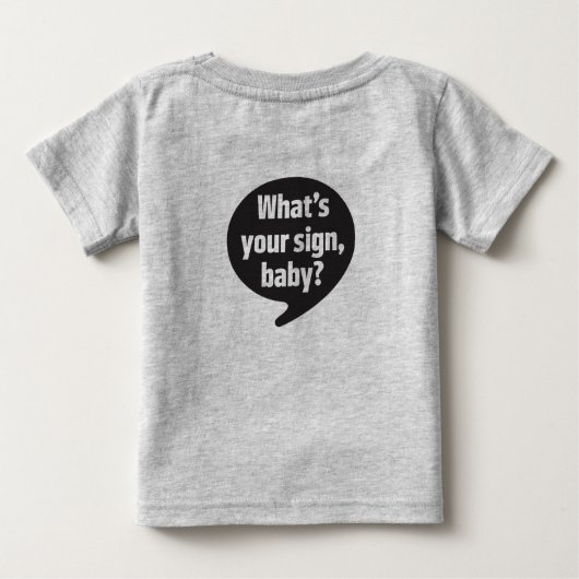 Tierkreis-Baby T-Shirt-Widder Baby T-shirt (Rückseite)