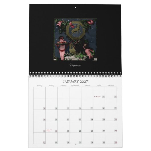 TIERKREIS CALANDER KALENDER (Jan 2027)