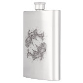 Tierkreis-Fisch-Entwurfs-Flasche Flachmann (Links)