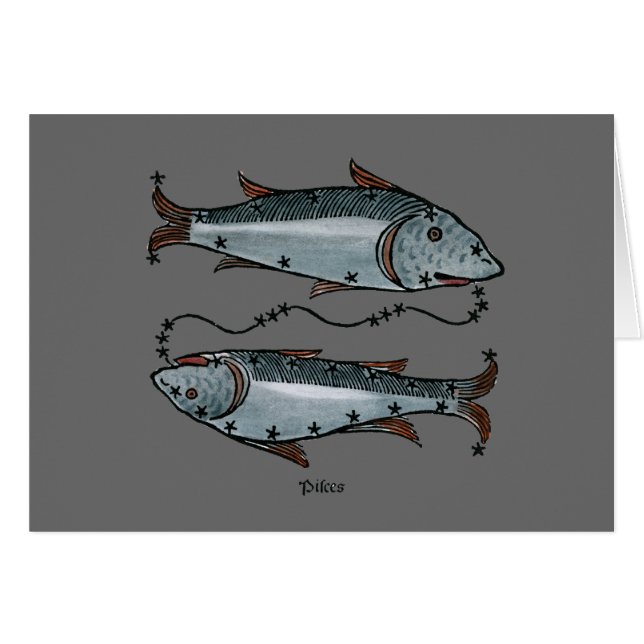 Tierkreis: Fische in der Farbe (Vorderseite (Horizontal))