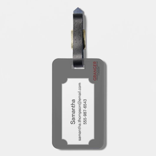 Tierkreis: Fische in der Farbe Gepäckanhänger (Rückseite vertikal)