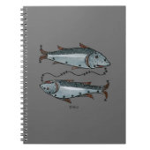 Tierkreis: Fische in der Farbe Notizblock (Vorderseite)